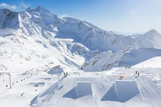 Funpark na lodowcu Stubai